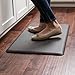 NewLife by GelPro Anti-Fatigue Designer Comfort Kitchen Floor Mat Stain Resistant Surface with 5/8” thick ergo-foam core for health and wellness,18x30 Grasscloth Charcoal