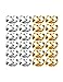 Udalyn 24 Pcs Replacement Earring Backs Stainless Steel Earring Accessories for Screw-Back Stud Earrings Style 3