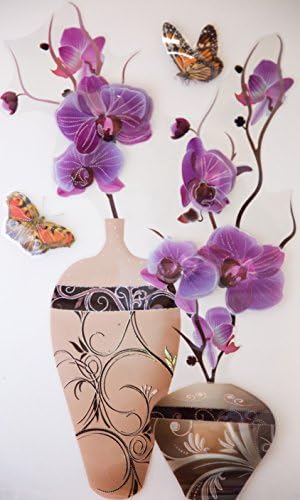MC PRO DIY 3D Flower Wall Sticker for Living Room Bedroom Decoration, Removable Stickers Gift. MC PRO IS THE ORIGINAL SELLER! (VIP-D003)