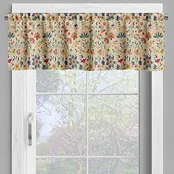Ambesonne Oriental Floral Window Valance Pack of