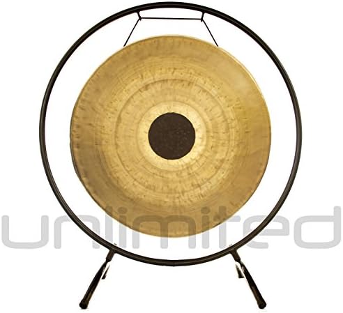 22" Chocolate Drop Gong on the Holding Space Gong Stand