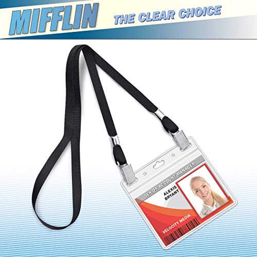 MifflinUSA Card Protector (4x3 Inch, Clear, Bulk 100 Pack) Quick Load
