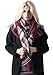 MissShorthair Fashion Unisex Winter Reversible Plaid Print Blanket Scarf Shawl