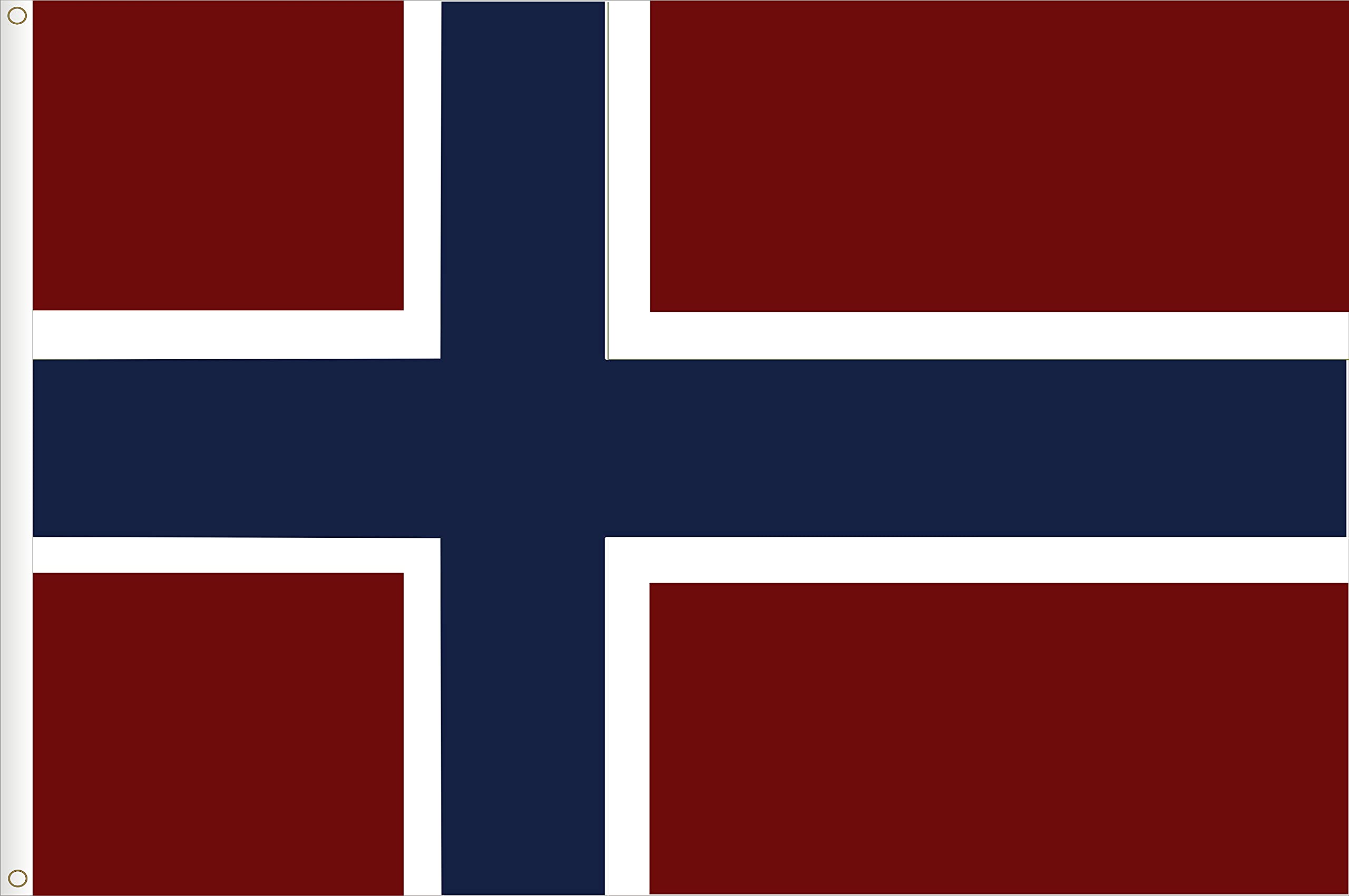 FLAG OF NORWAY. STANDARD SATIN QUALITY. BIG SIZE 150X90