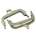 Housweety 3PCs Metal Purse Bag Frame Kiss Clasp Lock Bronze Tone 8cm x5cm