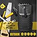 Soluser 25000mAh Portale Solar Power Bank Shockproof/Dustproof 2.1A USB Output Battery Bank, Outdoor Solar Charger Phone External Battery with Strong LED Light for iPad iPhone Android cellphones