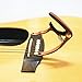 Ohuhu Guitar Capo for Acoustic, Electric Guitars, Ukulele, Zinc Alloy- Quick Change Guitar Capo With Free 5 Picks & Pick Holder(RoseWood Color), Acoustic Guitar Accessories Trigger Capo Key Clamp
