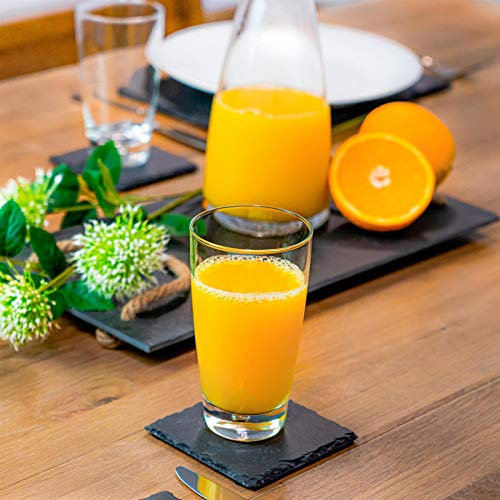 Bormioli Rocco Luna klare Kuppel Basishighball Cocktailgläser & Whiskey Rock Tumblers - Set von 12 – Bild 7