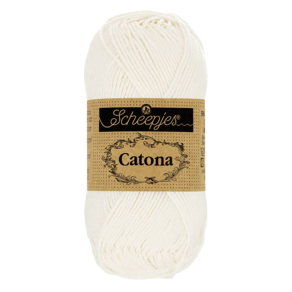 Scheepjes - Scheepjes Catona 105 Bridal White Yarn - 1x10g