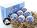 Sea Animal Bubble Bath Bomb for Kids with Surprise Toy Inside by Two Sisters Spa. Large 99% Natural Fizzy. Moisturizes Dry Sensitive Skin. Releases Color, Scent, and Bubbles.