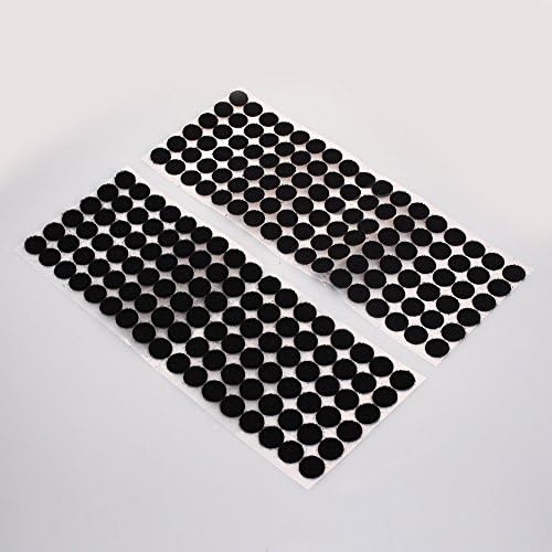 kdheart Sticky Fasteners Circular Magic Paste Self Adhesive Coins 15mm 102pcs/Set Dot Autohesion Industrial Use Clothing Decoration Home Textiles