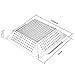 Extreme Salmon Vegetable Grill Basket, Heavy Duty Vegetable Grill Pan Stainless Steel BBQ Grill Basket with Handles, Grill Accessories for Vegetable Grilling Baskets for Outdoor Grill Cooking