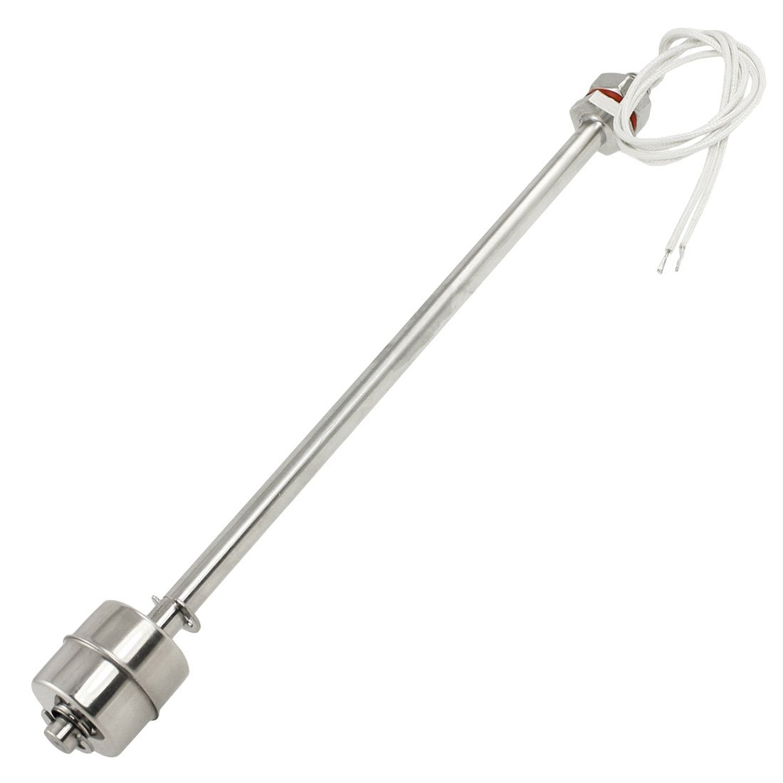 Sourcingmap Stainless Steel Float Switch for Water Pump Tank Swim Pool Garden Pond Liquid Water Level Sensor M11 240mm Length