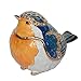 MLWYQOJ Jiaheyou Enameled Jeweled Robin Bird Trinket Jewelry Box Bird Decoration Ring Holder