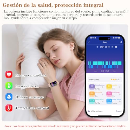 2026 Women Smart Watch with ECG/HRV/IMC, 1.57" HD Touch Screen Square Small Smartwatch with 24H Heart Rate/Blood Pressure/SPO2/Bluetooth Calls/Female Function for Android/iOS