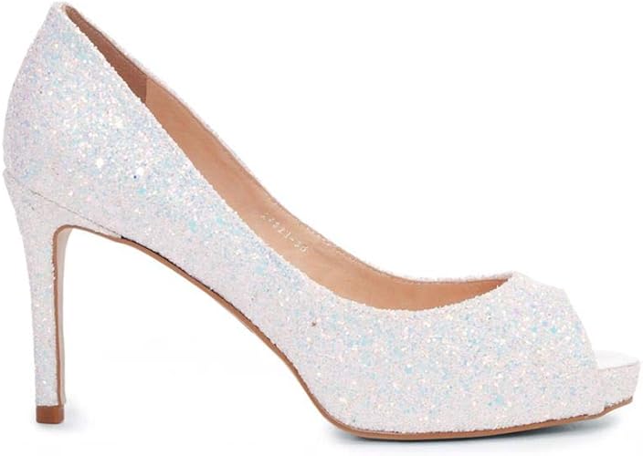 peep toe com glitter