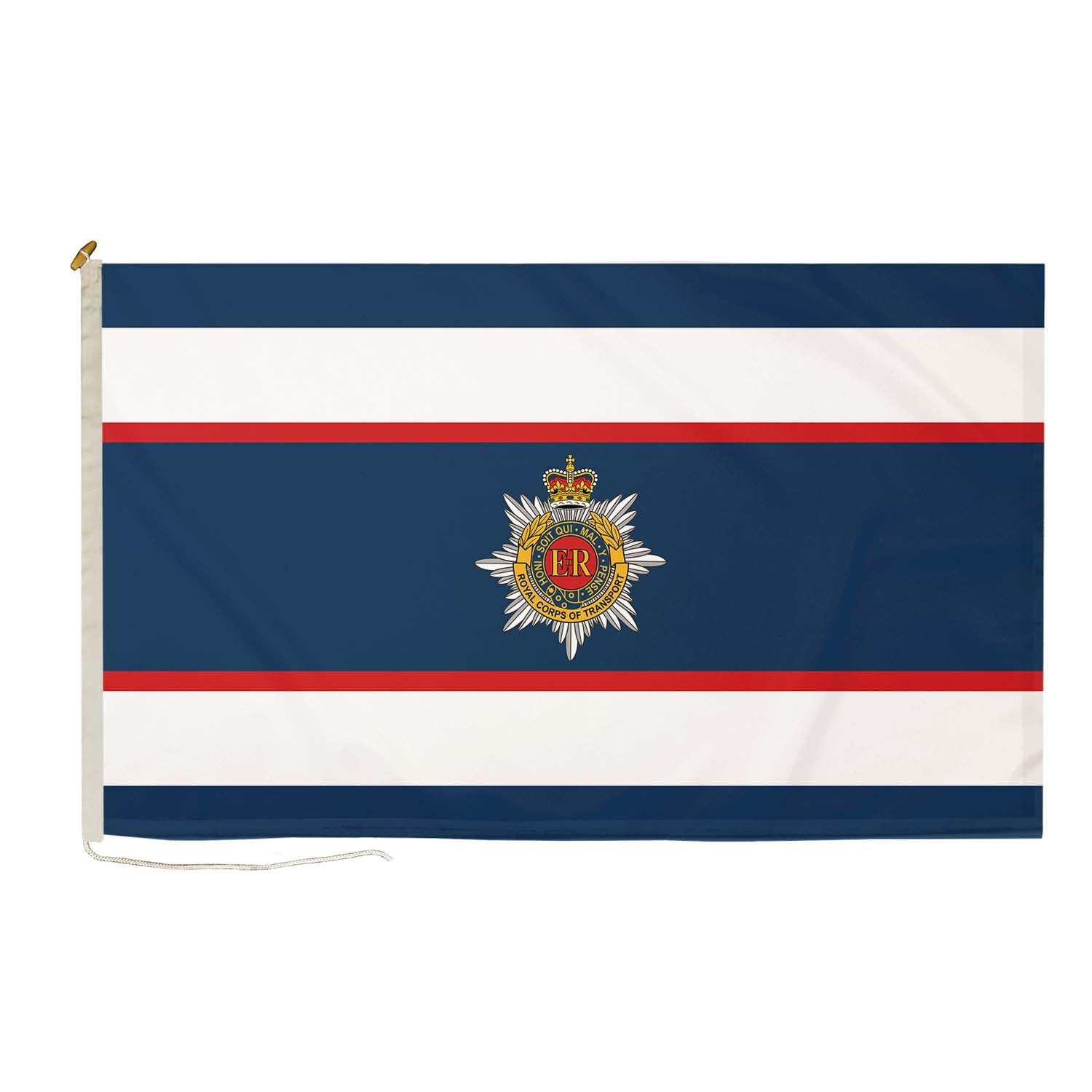 DuraFlag Royal Corps of Transport (RCT) 5ft x 3ft Flag Premium Quality With Rope & Toggle Reinforced Stitching 150cm x 90cm British Army Transport Corps Flag Heavy Duty Polyester