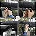 CheroCar Jeep Wrangler Grab Handles 1987-2020 YJ TJ LJ JK JL Black ABS & Nylon Pull Handles 4pcs Set Easy Install