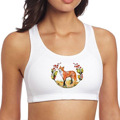 WalterTi Fox and Flowers Women Wear A Yoga Shirt and Sports Clothing Vest.