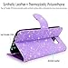 S7 Case, Galaxy S7 Wallet Case, Cellularvilla [Slim] [Card Slot] Premium Pu Leather Wallet Case [Wristlet] [Drop Protection] Flip Protective Stand Cover for Samsung Galaxy S7 G930 (Purple Glitter)
