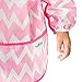 Bumkins Waterproof Long Sleeved Art Smock, Pink Chevron (3-5 Years)