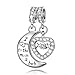 NINAQUEEN Christmas Charms Gifts 925 Sterling Silver Dangle Charms for Bracelet Engraved Mom I Love You to The Moon and Back, Ideal Jewelry Gifts for Wife & Mom