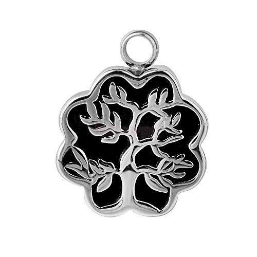 Armyshop Tree of Life Charm Keepsake Urn Cremation Pendant Ash Holder for Necklace