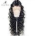 Formal hair®Loose Curly Wave Full Lace Human Hair Wigs-Glueless 130% Density Brazilian Virgin Remy Wigs with Baby Hair For Black Woman 20 inch, Natural Color