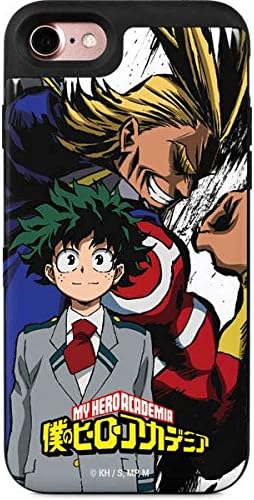 Amazon Com Skinit Wallet Phone Case For Iphone 8 Officially Licensed Funimation All Might And Deku Design 2 Card Wallet Iphone 8 Cover