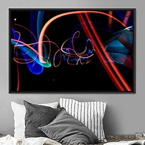 signwin Framed Canvas Wall Art Light Exposure Colorful...