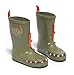 Kidorable boys Dinosaur rain boots, Green, 10 M US Toddler
