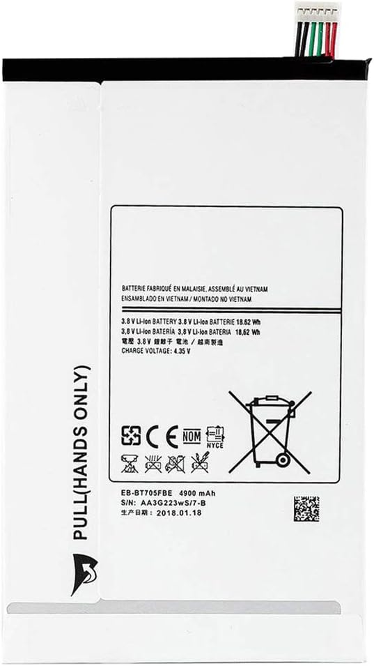 XITAIAN 3.8V 18.62Wh EB-BT705FBU EB-BT705FBC EB-BT705FBE Battery Replacement for Samsung Galaxy Tab S 8.4" SM-T700 SM-T701 SM-T705 SM-T707 with Tools - Image 3