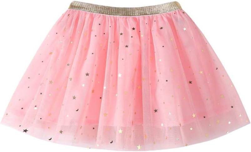 Jarsh Kids Baby Girls Dress Princess Stars Sequins Party Dance Ballet Tutu Skirt