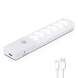 Motion Sensor Light, Wireless Night Light 18 LED USB Rechargeable Indoor Automat