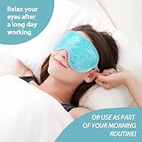 NEWGO Cooling Eye Mask Gel Hot Cold Therapy 2 Pack Light Blue view 6