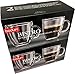 Bodum Bistro 5-Ounce Double Wall Glass, Espresso Coffee Cups Mugs - Clear (Set of 4 Glasses)