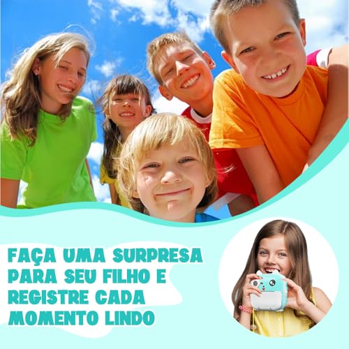 Câmera Instantânea (green), Câmera Instantânea, Pode Imprimir Fotos, Grafite Diy, Vídeo HD, Pixels HD de 2400W