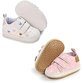 Clowora Baby Boys Girls Shoes Non-Slip Rubber Sole Sneakers Infant First Walking Toddler Crib Shoes Newborn Loafers Flats.