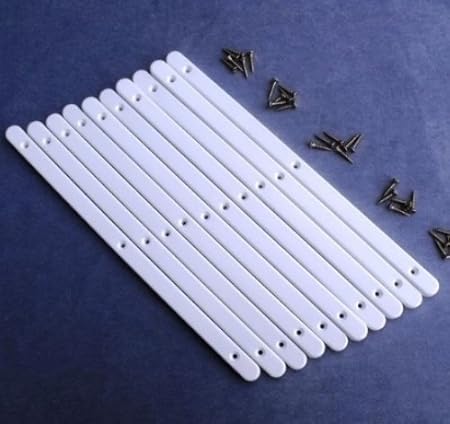 5 Pairs Of Brown Plastic Drawer Runners With Screws For Furniture