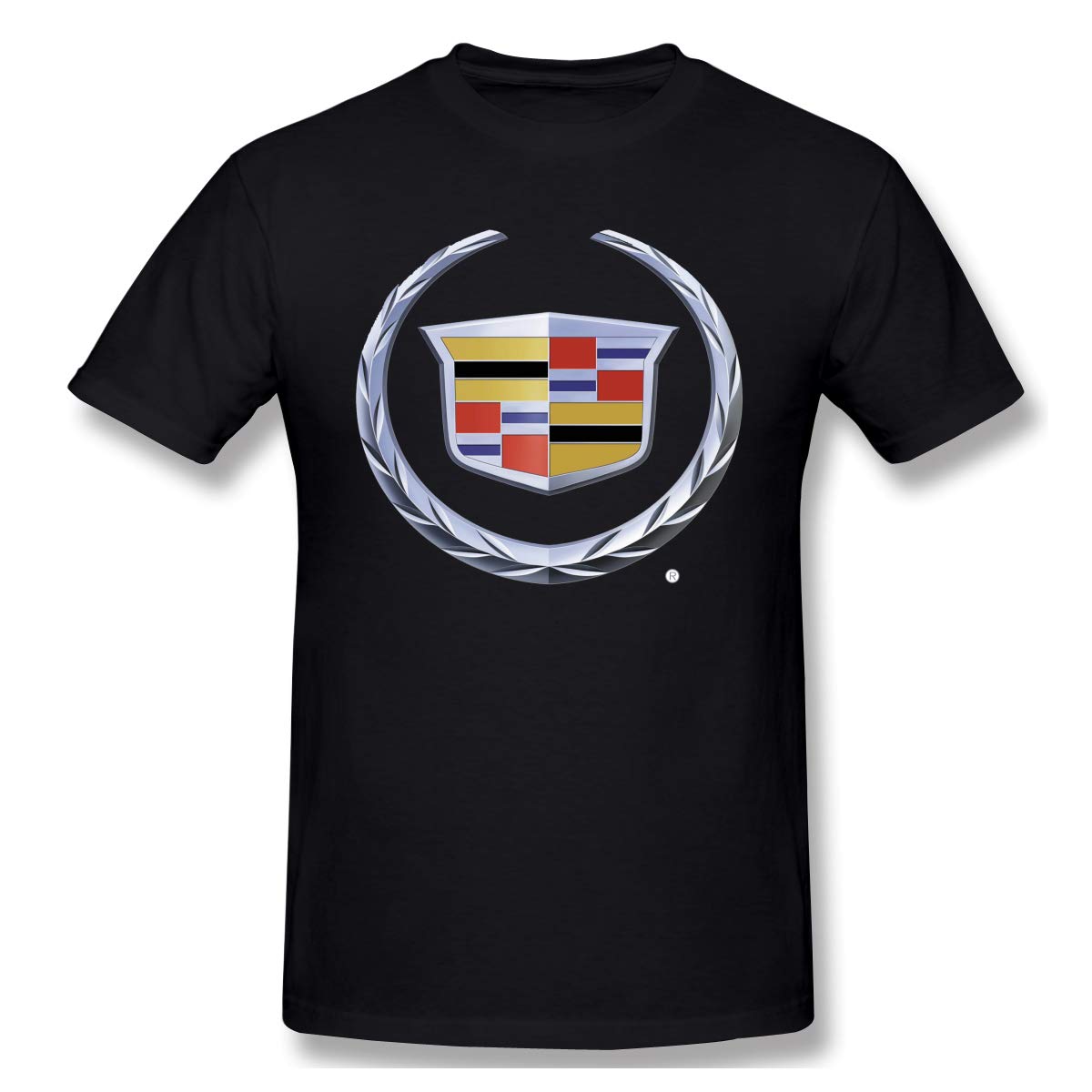 Hangzhi Cadillac Car Logo Short Sleeve T Shirts For Adult S Black