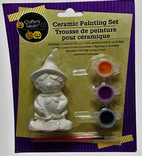 Halloween Figurine Ceramic Paint Sets, 4-set Bundle