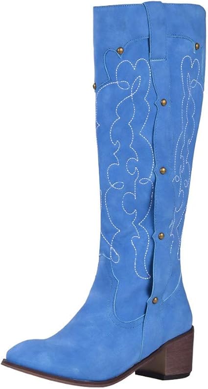 blue cowboy booties