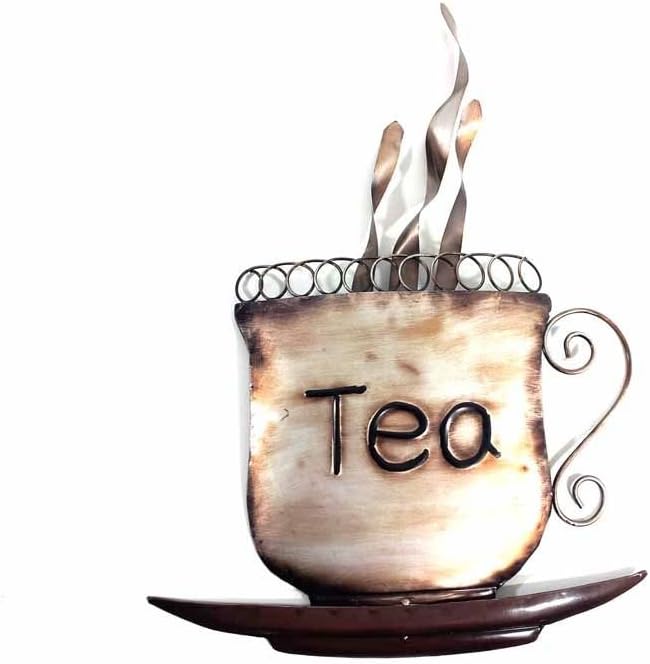 New Contemporary Metal Wall Art Picture Or Sculpture – Rustic Steaming Tea Cup