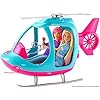 Barbie Helicopter, Pink and Blue with Spinning Rotor, for 3 to 7 Year Olds​ - Amazon Exclusive
