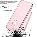 Hovisi 3 in 1 Anti-Scratch Anti-Fingerprint Shockproof Electroplate Frame with Non Slip Coated Case for iPhone 7 (Rose Gold)