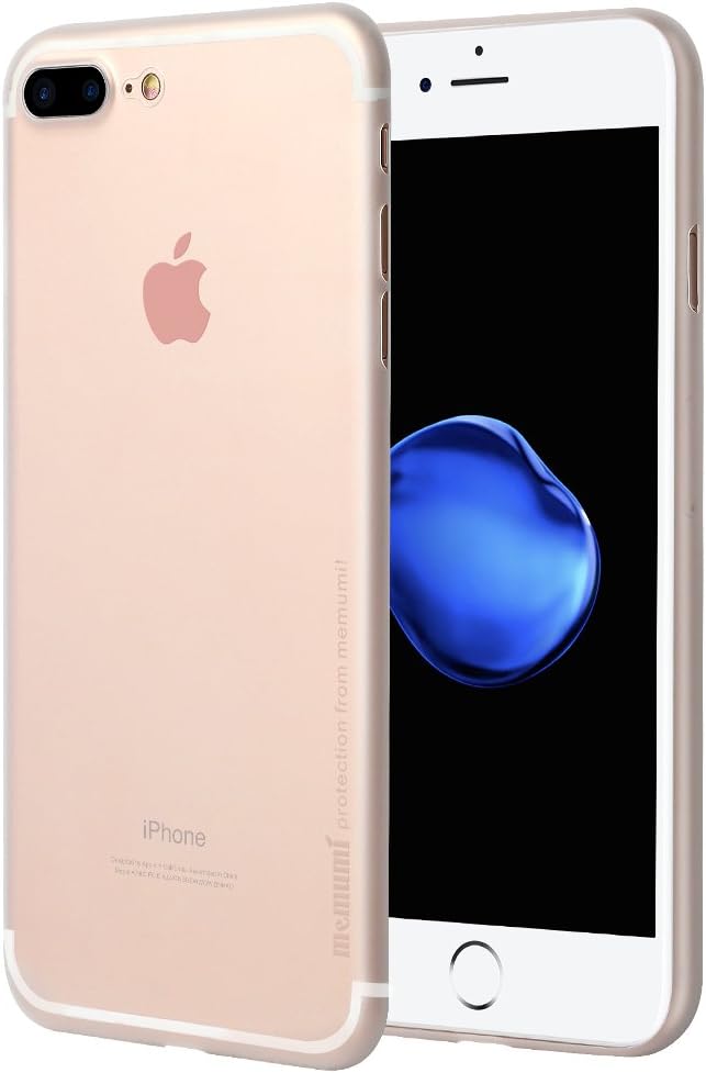 memumi for iPhone 8 Plus Case 0.3 mm Ultra Slim Fit, Matte Finish Skin PP Hard Case [Anti-Fingerprint, Anti-Slip, Anti-Scratch] Compatible with iPhone8 Plus Thin Cover - Trans White