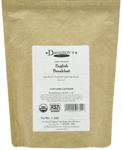 DAVIDSON’S ORGANICS, ENGLISH BREAKFAST, LOOSE LEAF TEA, 16-OUNCE BAG