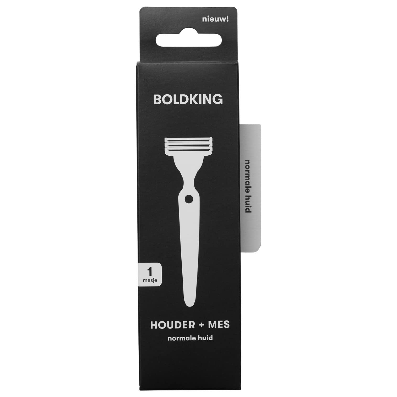 BOLDKING RAZOR FOR MEN | blade for normal skin | flexible with 3-layer razor blades | safety for beard, head, shoulders, back, intimate shaving | wet razor with suction cup holder