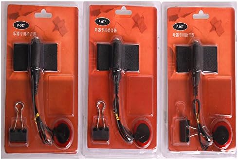 WingPower 3 Pcs Piezo Contact Microphone Pickup Pick-up for Electronic and Acoustic Guitar,Violin,Banjo,OUD,Ukulele,Mandolin,Cello