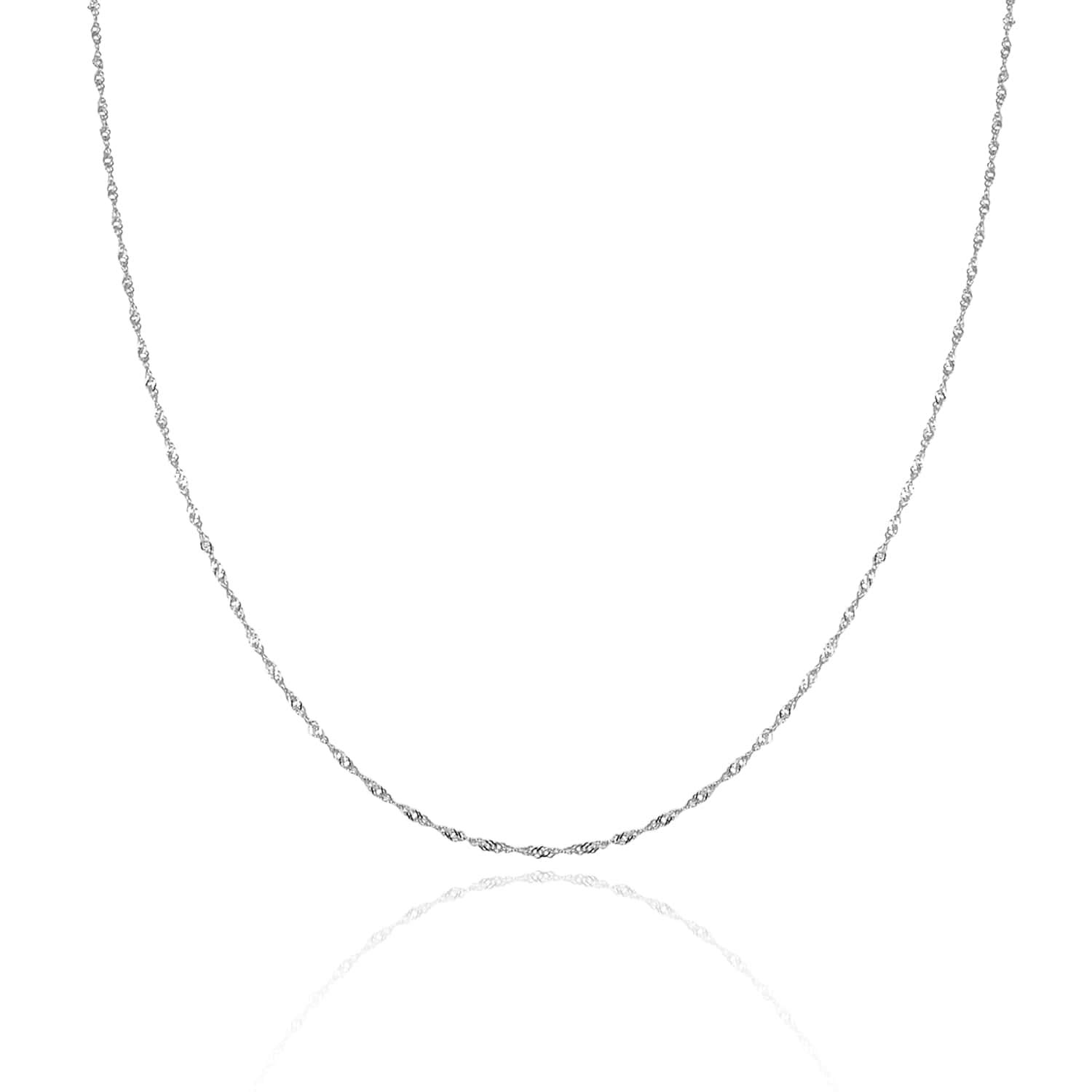 Good.designs silver chain ladies 925 without pendant (1,3mm) silver chain in different lengths (40)